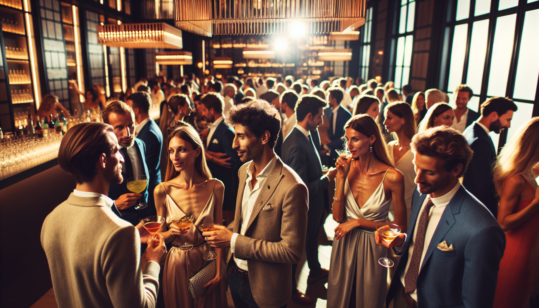 Soirée pour célibataires dans un lieu élégant en France