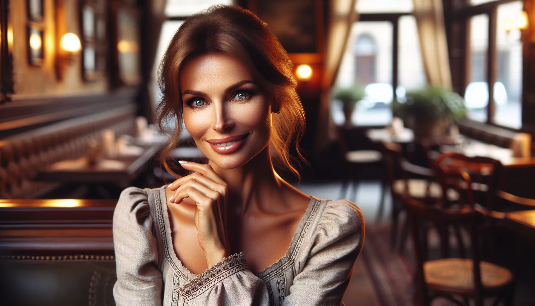 Femme ukrainienne souriante