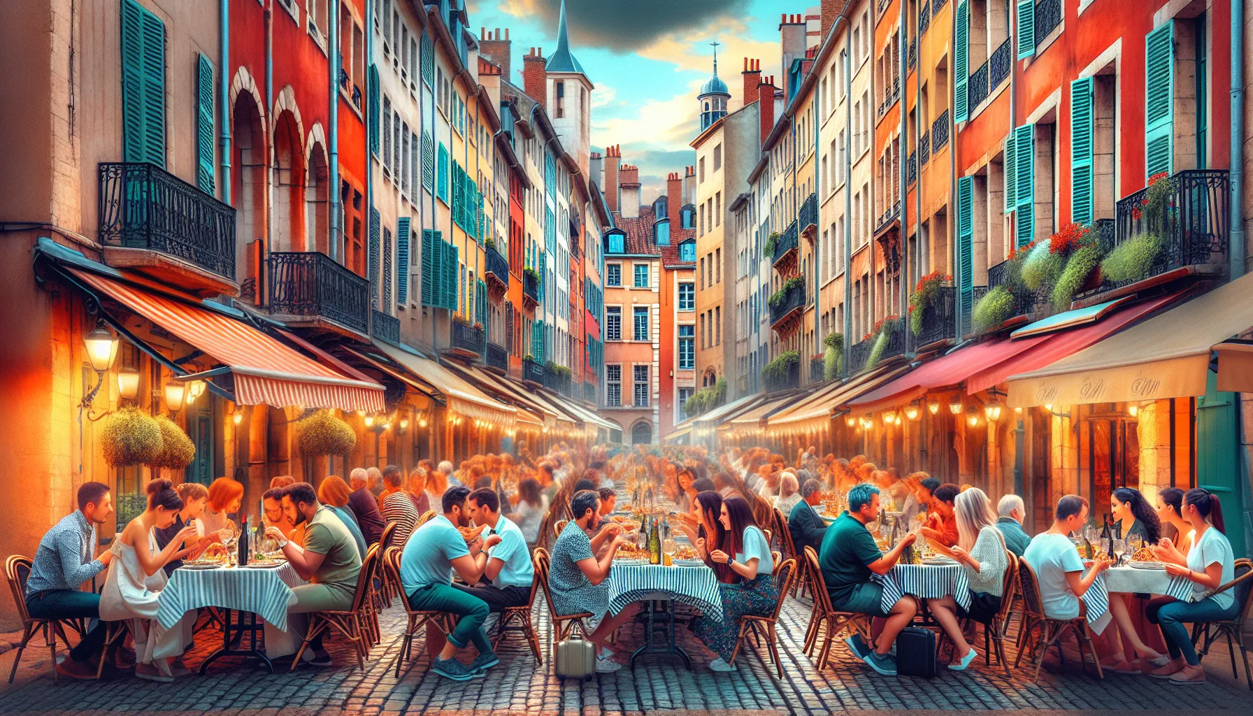 Quartier boheme avec boutiques et galeries